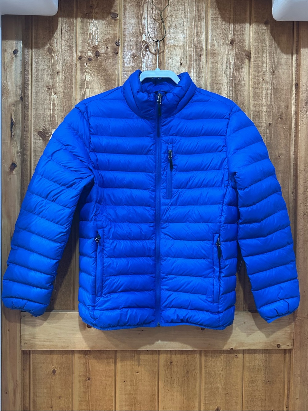 Club Room Blue Packable Duck Down Quilted Puffer Coat Jacket Men's Size Small